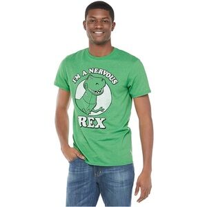 Disney Pixar Toy Story I’m A Nervous Rex Graphic T-Shirt‎ Size Large Green